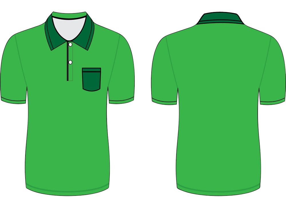 green polo t-shirt png transparent