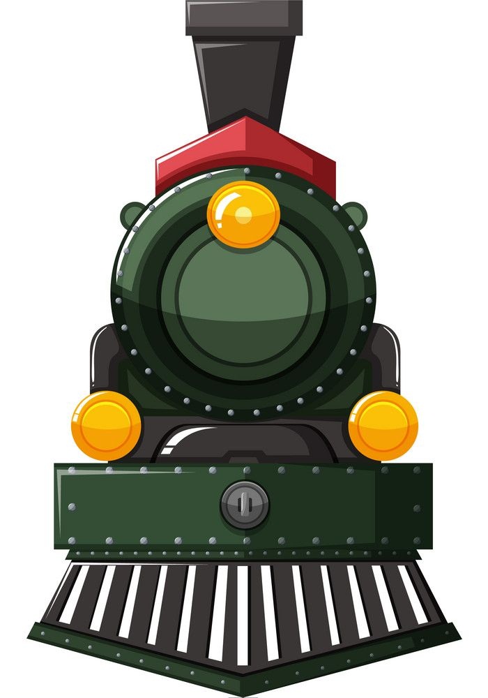 green steam train locomotive