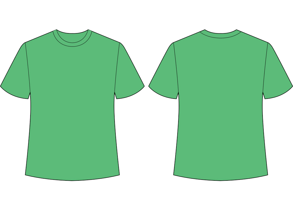 green t-shirt png transparent