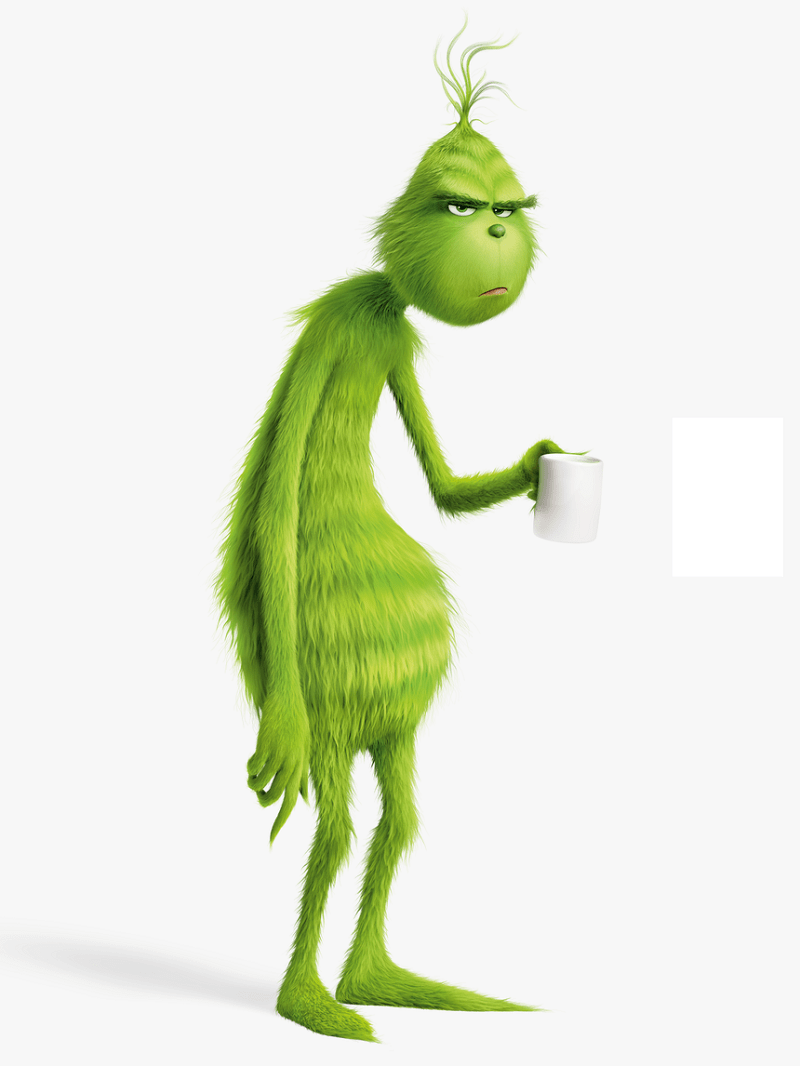 grinch and coffee cup png