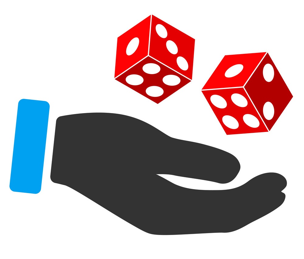 hand and dice icon