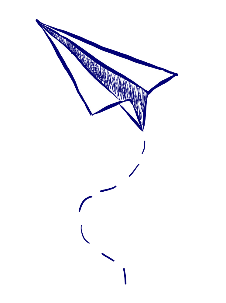 hand drawn paper airplane png transparent