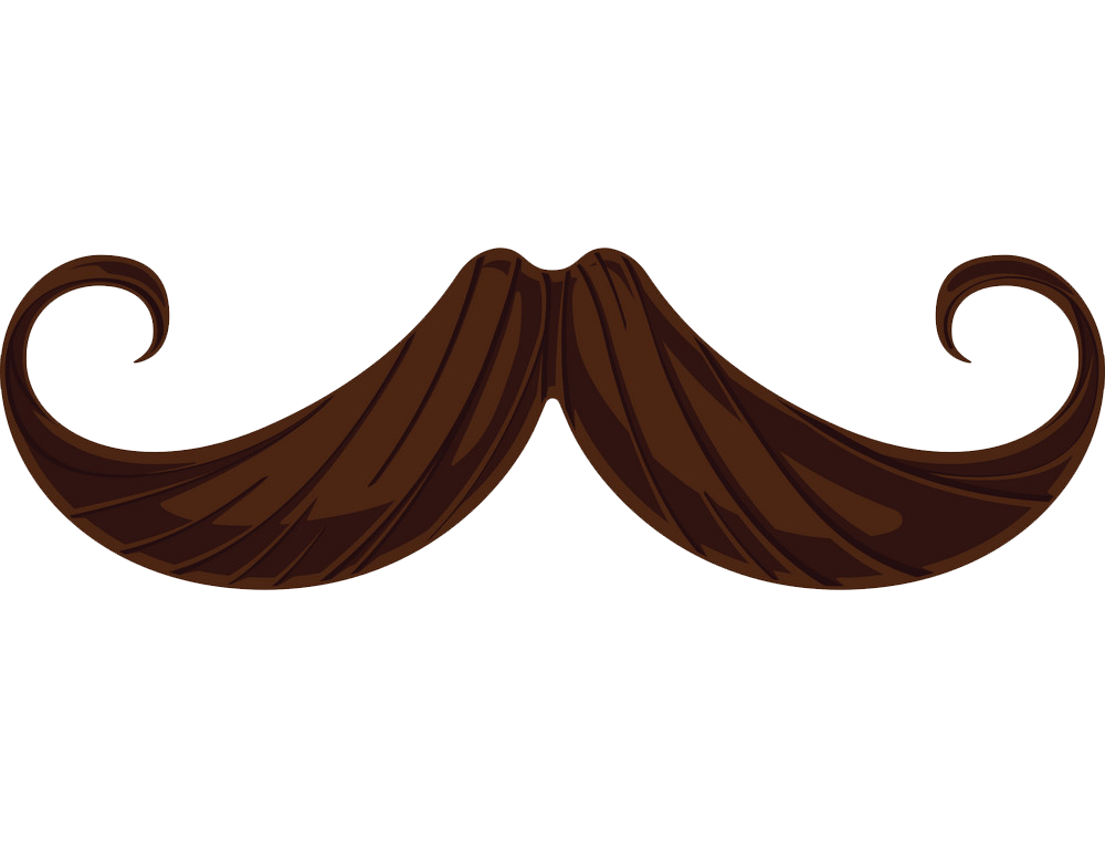handlebar mustache png transparent
