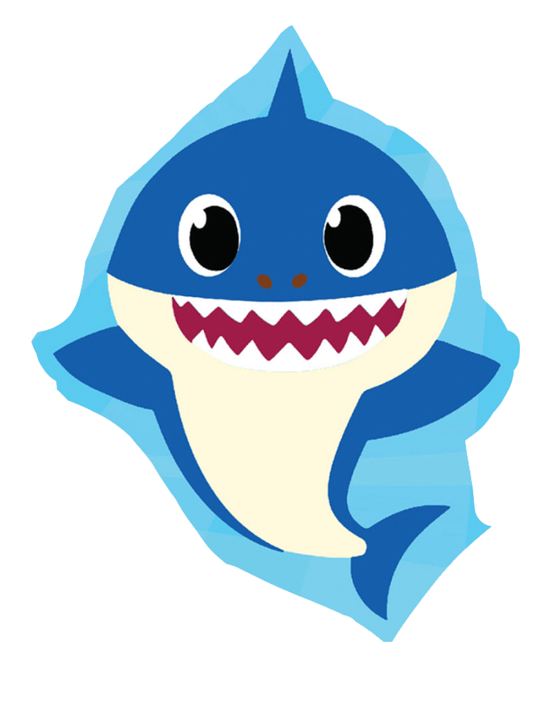 happy daddy shark png transparent