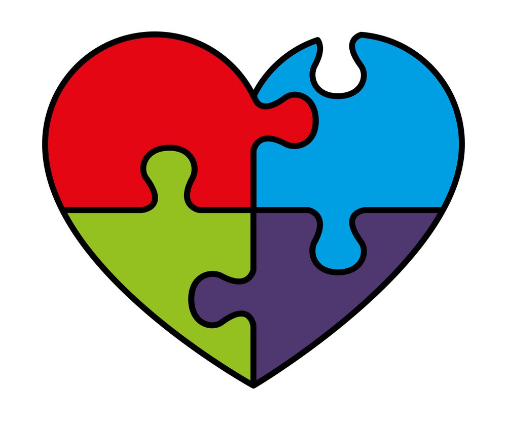 heart with puzzle pieces
