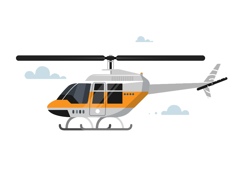 helicopter in the sky png transparent