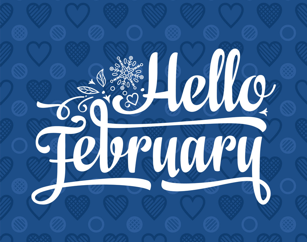 hello february card png