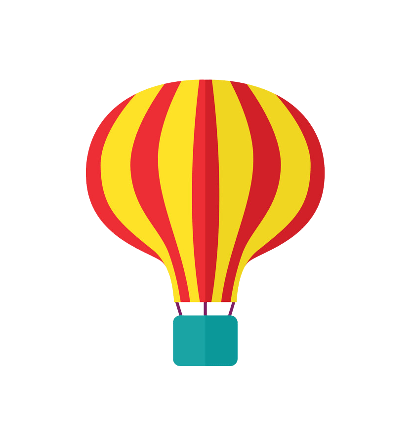 hot air balloon flat icon png transparent