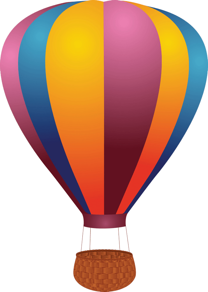 hot air balloon png transparent