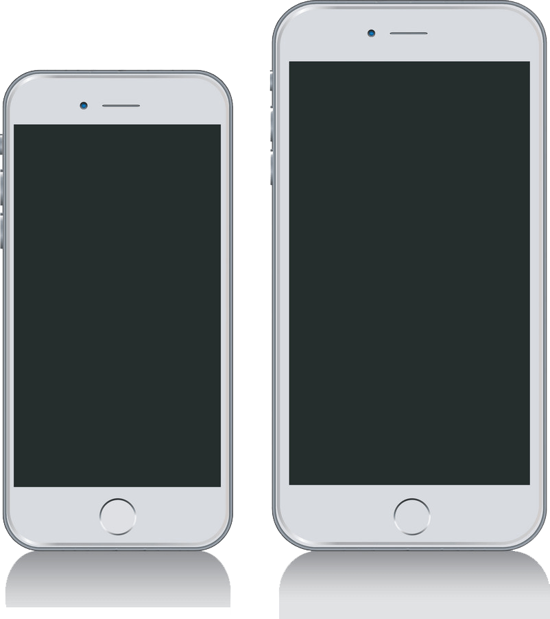 iphone and iphone plus png transparent