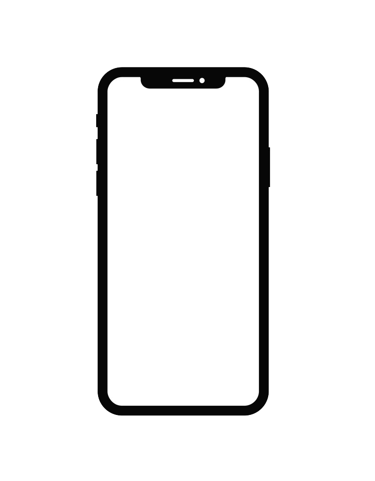 iphone x dummy frame png transparent