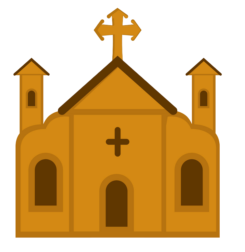 isolated catholic church png transparent
