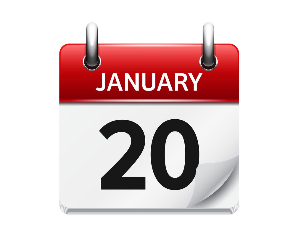 january 20 calendar