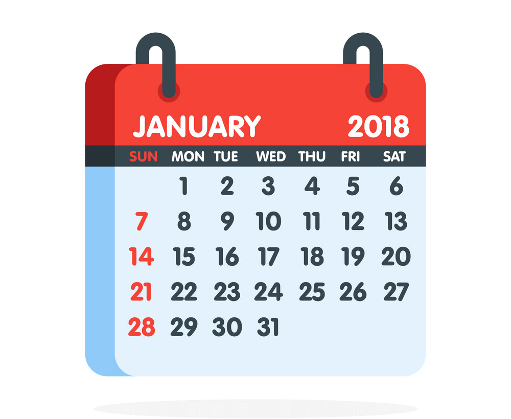 january 2018 calendar icon png