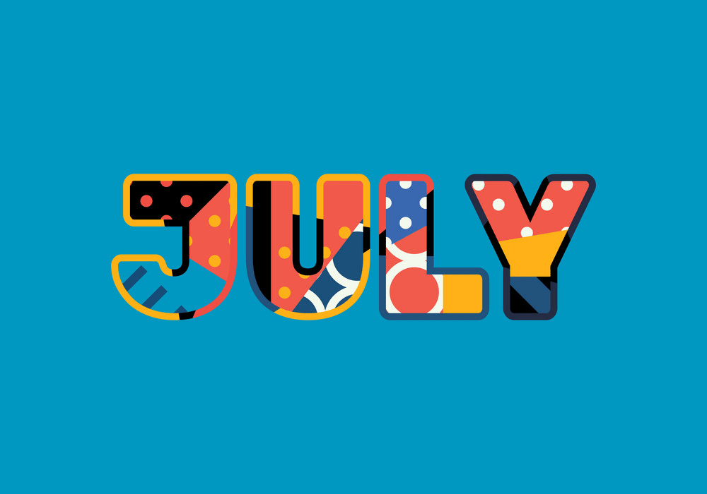 july concept word art png