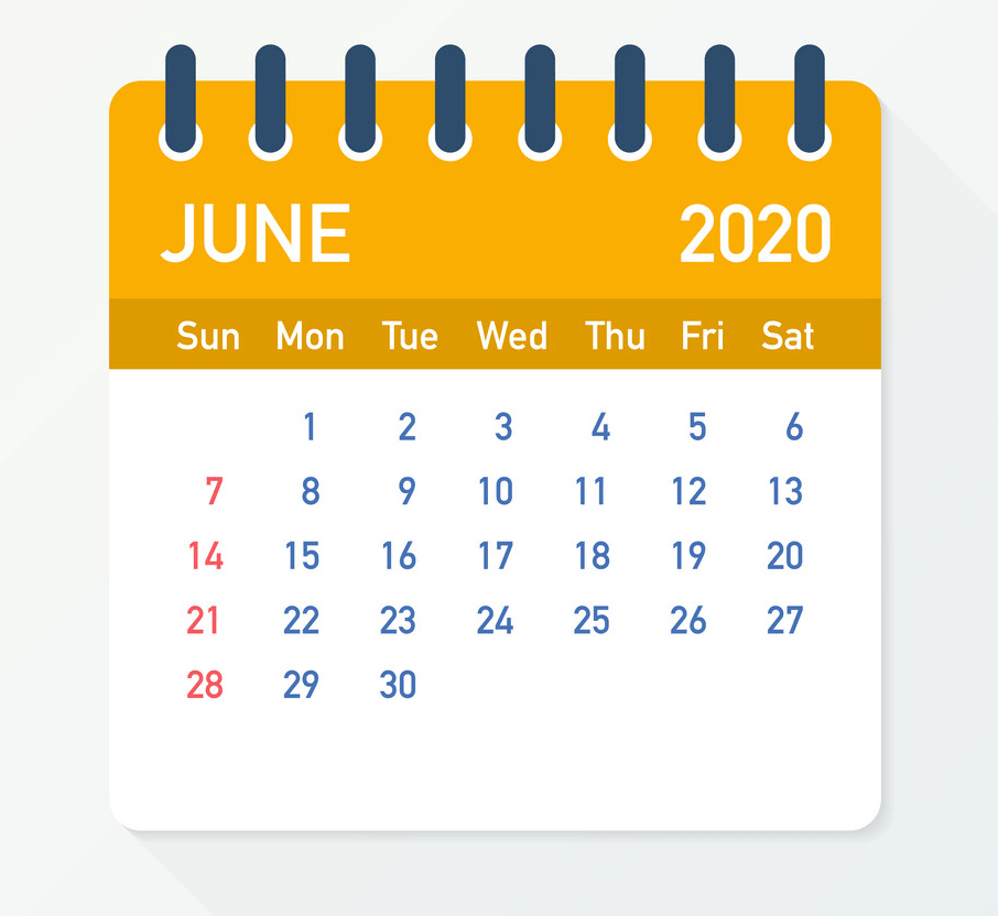 june 2020 calendar leaf png