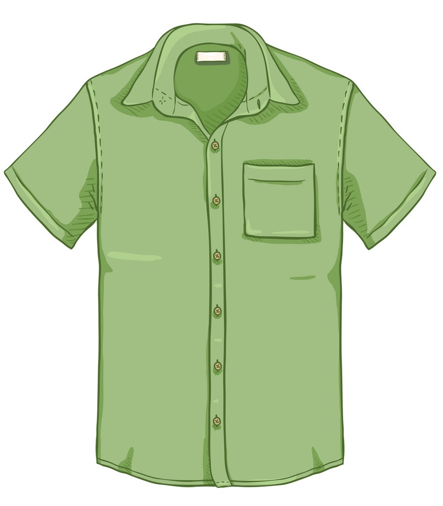 khaki short sleeve men shirt