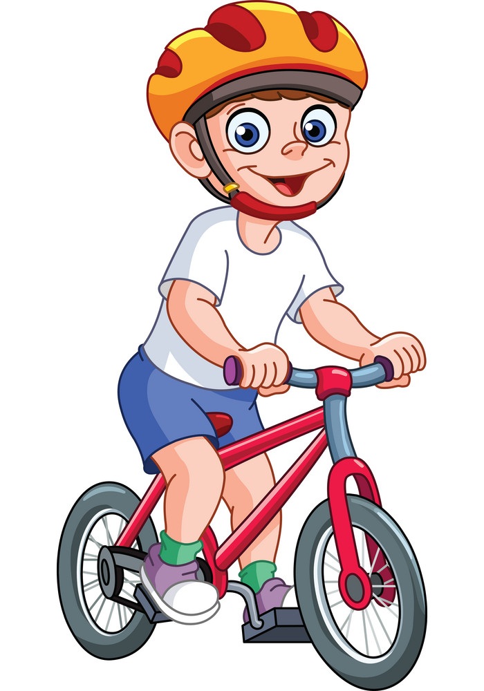 kid on bicycle