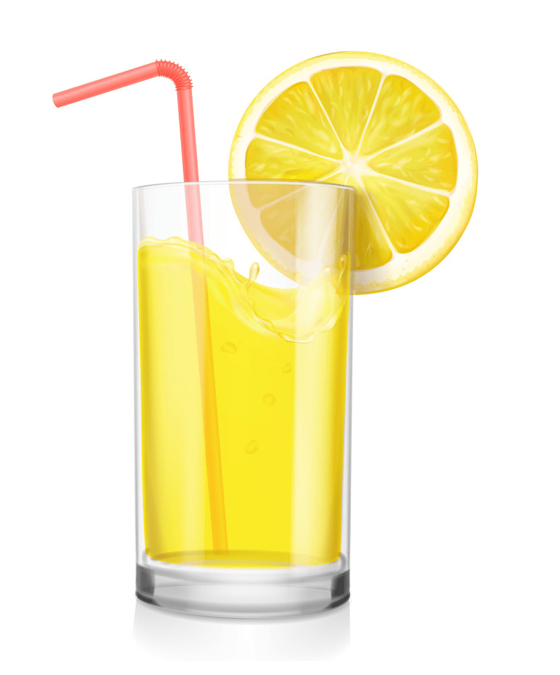 lemonade glass with straw png
