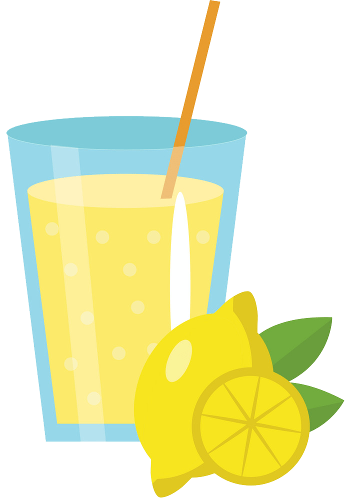 lemonade in glass png transparent