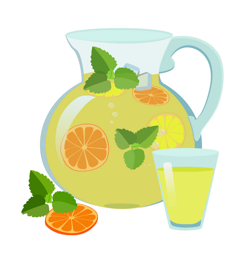 lemonade jug and glass png