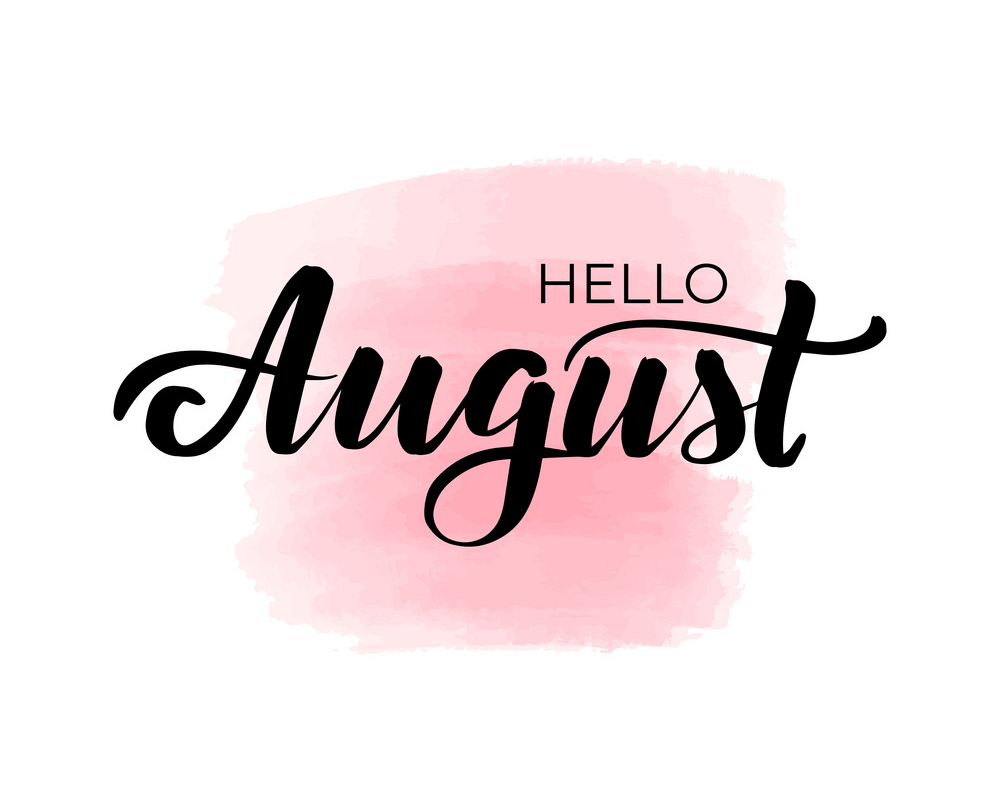 lettering hello august png