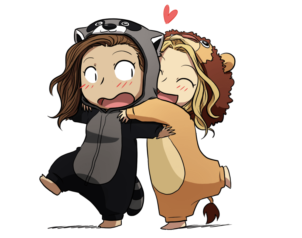 lion and raccoon onesies png