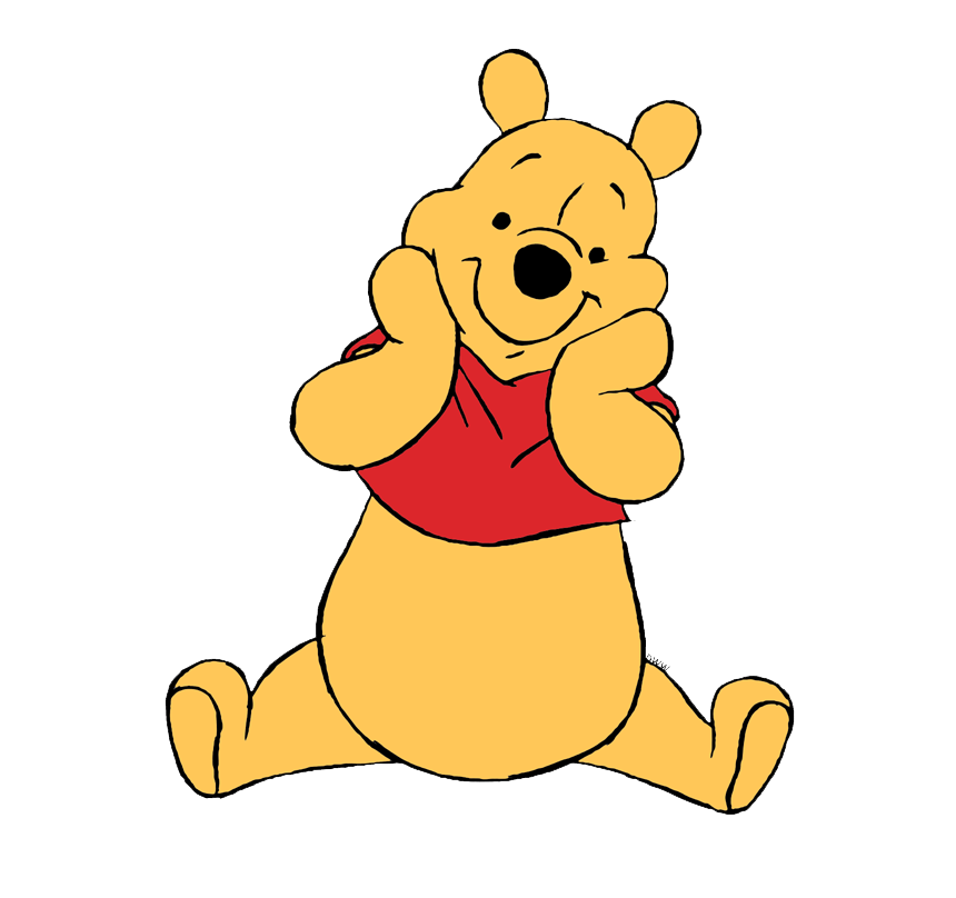 lovely winnie the pooh png transparent