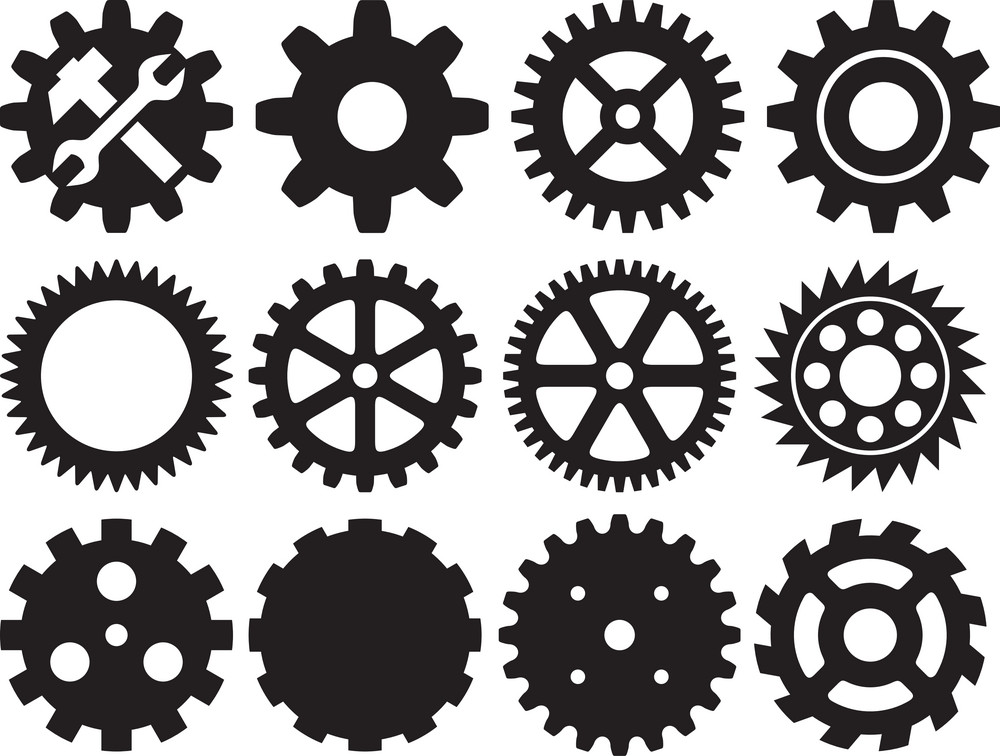 machine gears collection png