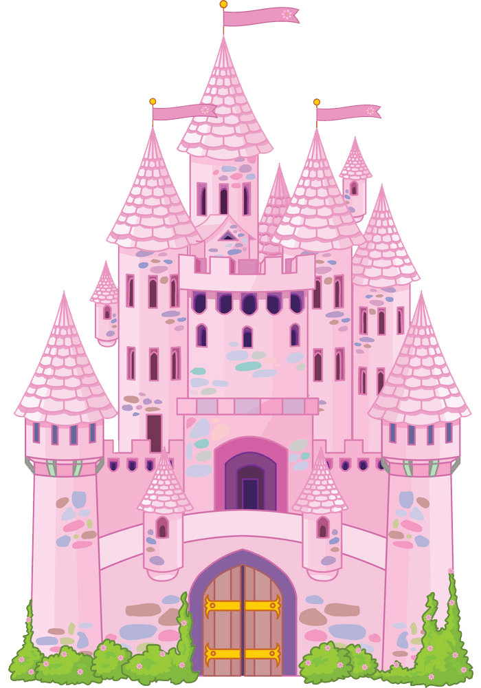 magic pink castle transparent