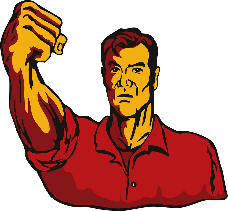 man with clenched fist png transparent