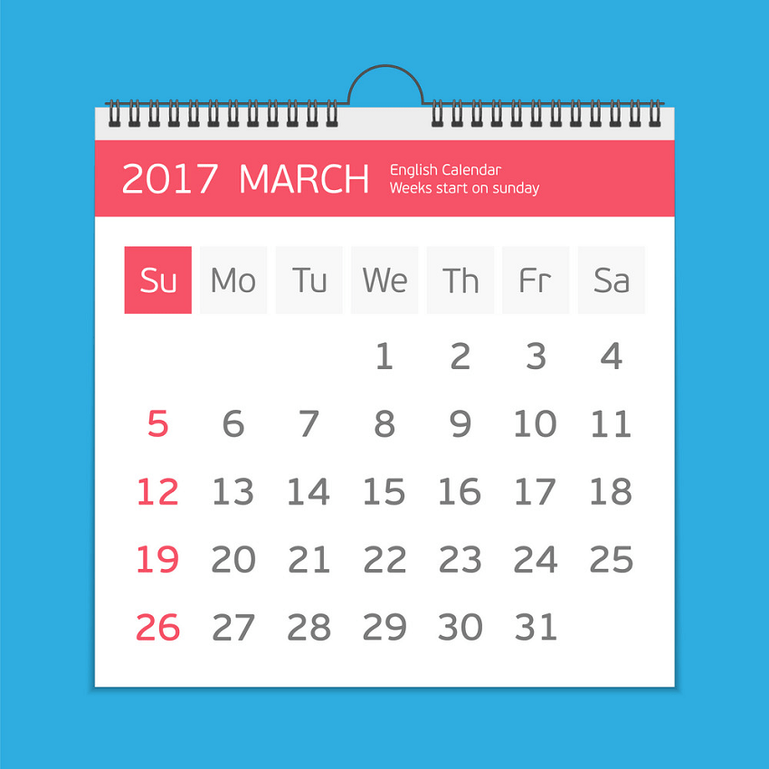 march calendar template png