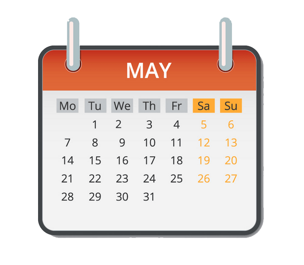 may calendar transparent
