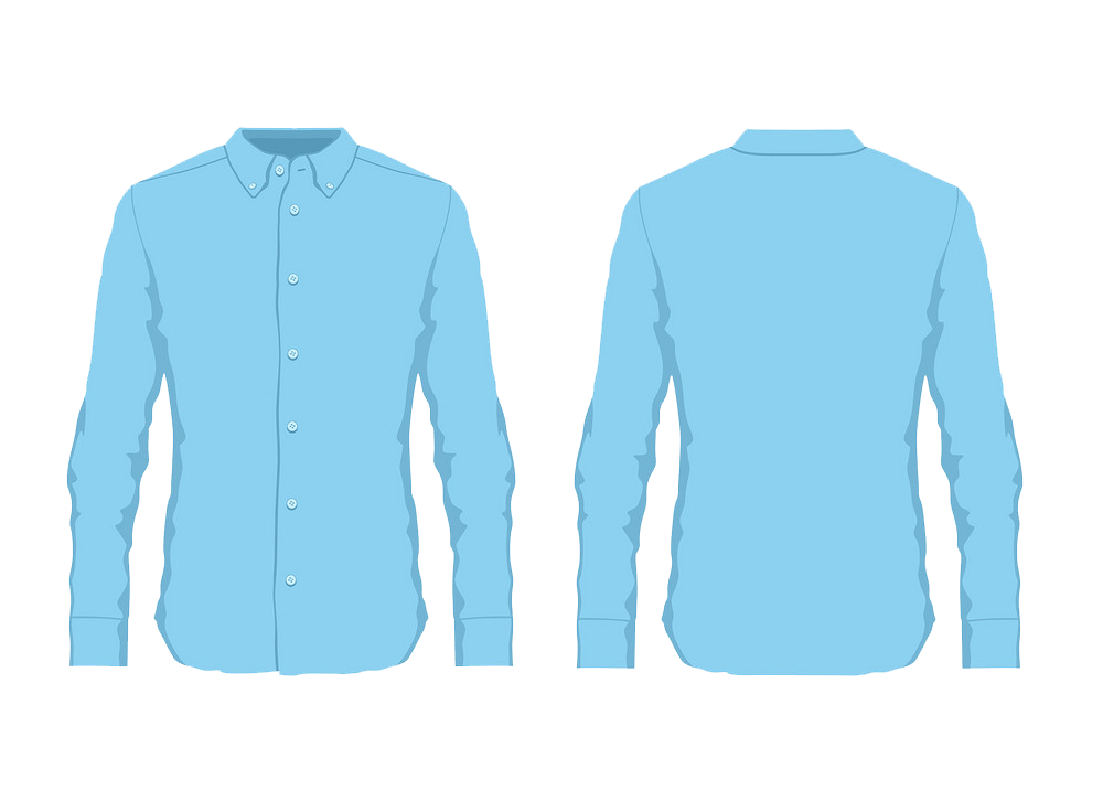 mens blue dress shirt png transparent