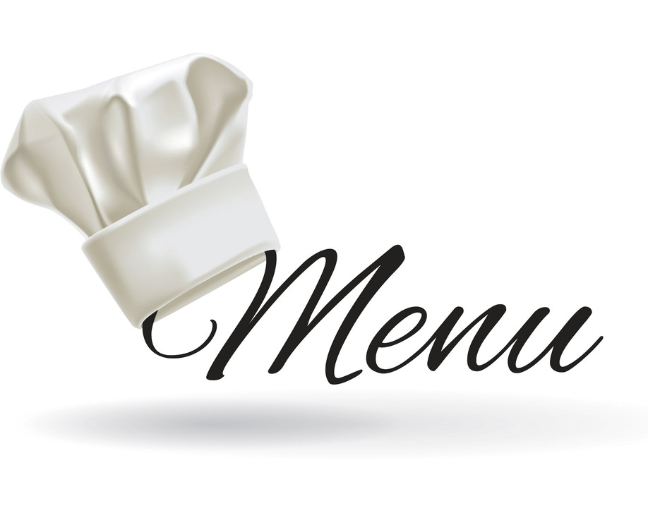 menu with chef hat png