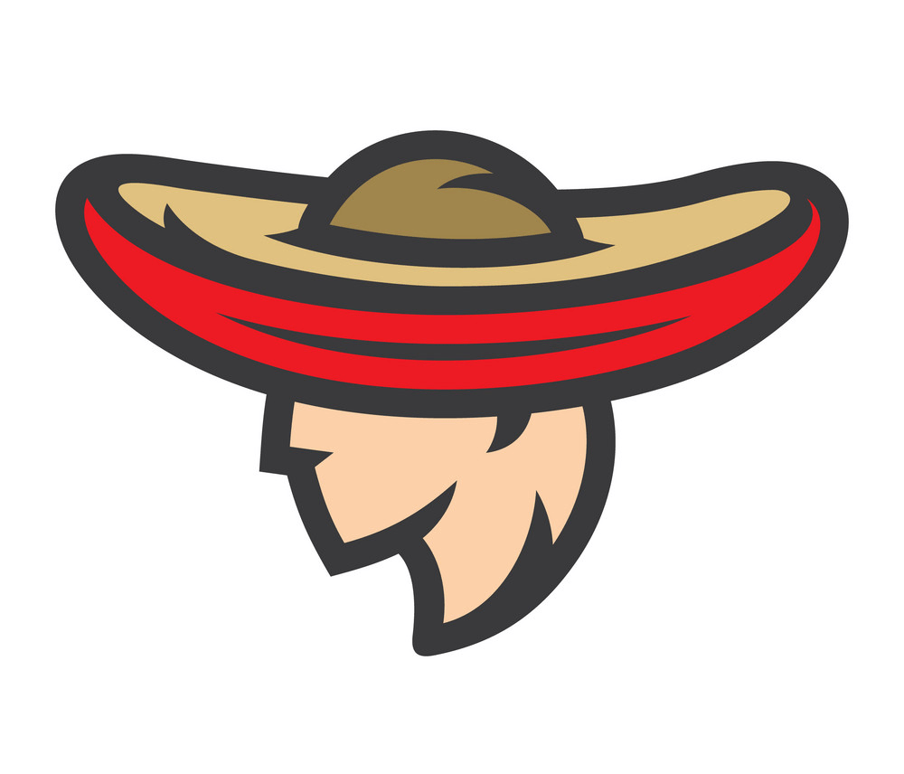 mexican man in sombrero mascot png