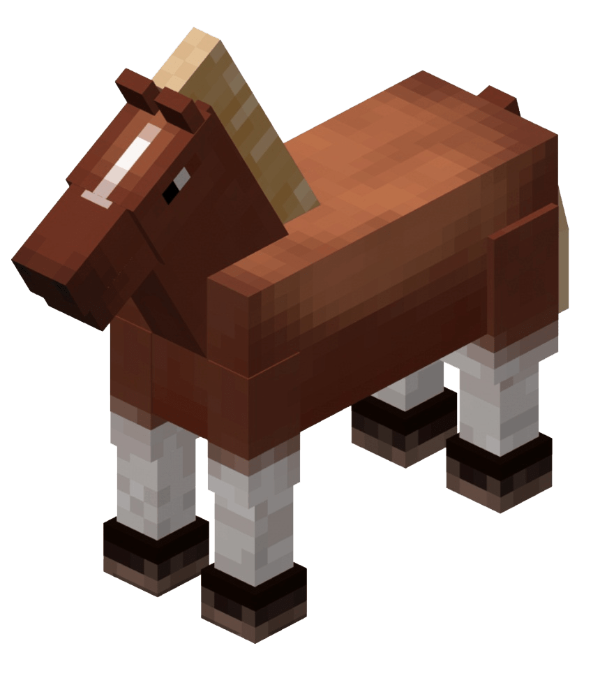 minecraft horse png transparent