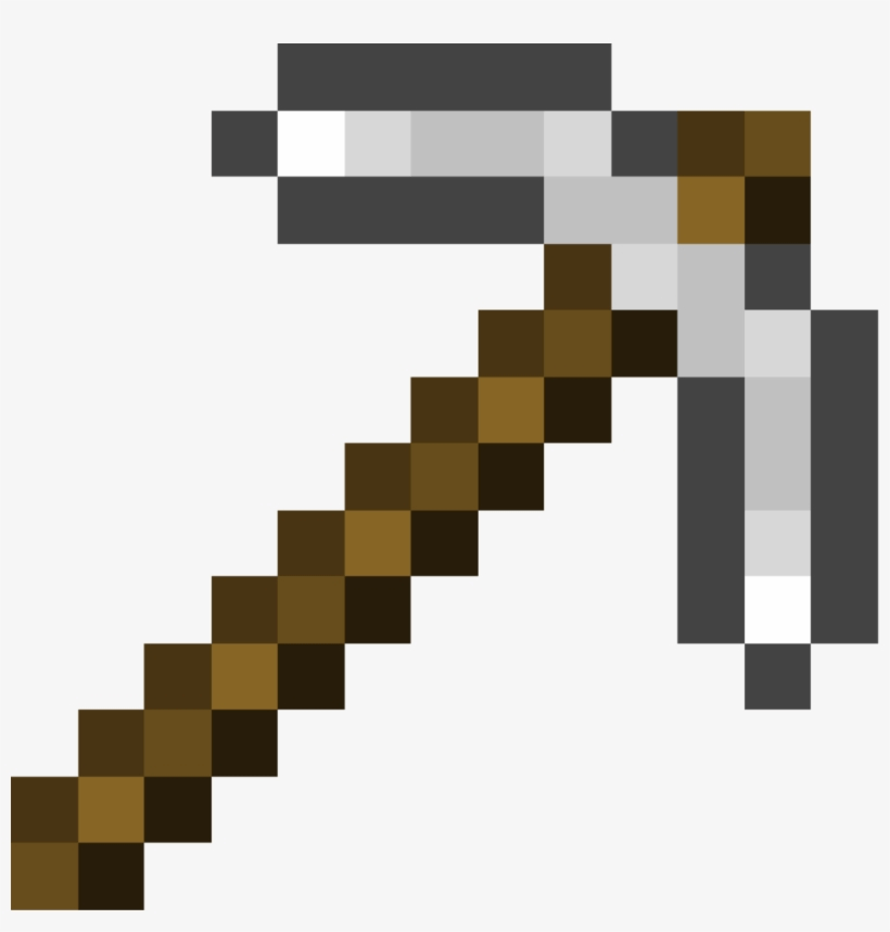 minecraft iron pickaxe png