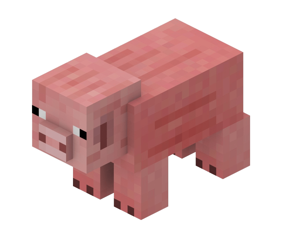 minecraft pig png transparent