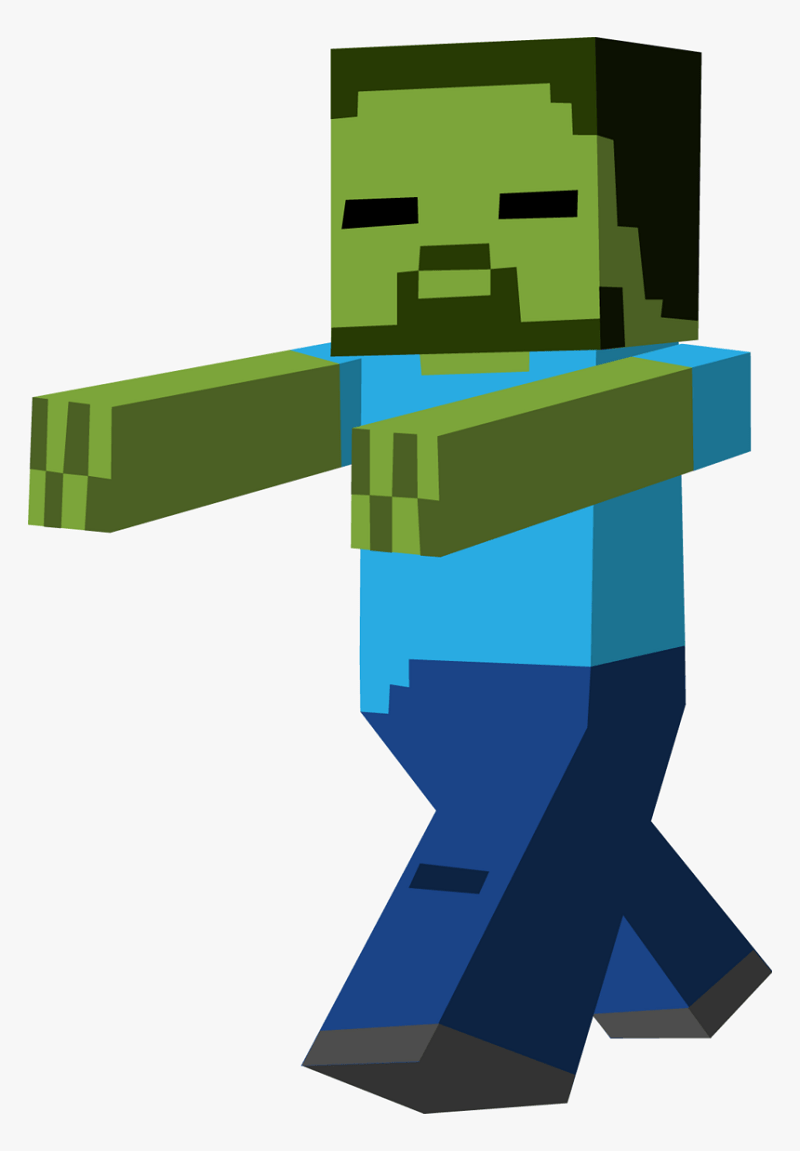 minecraft zombie png