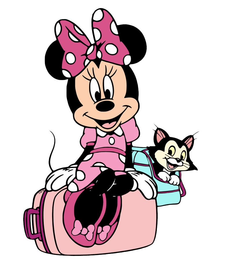 minnie mouse and kitty png transparent