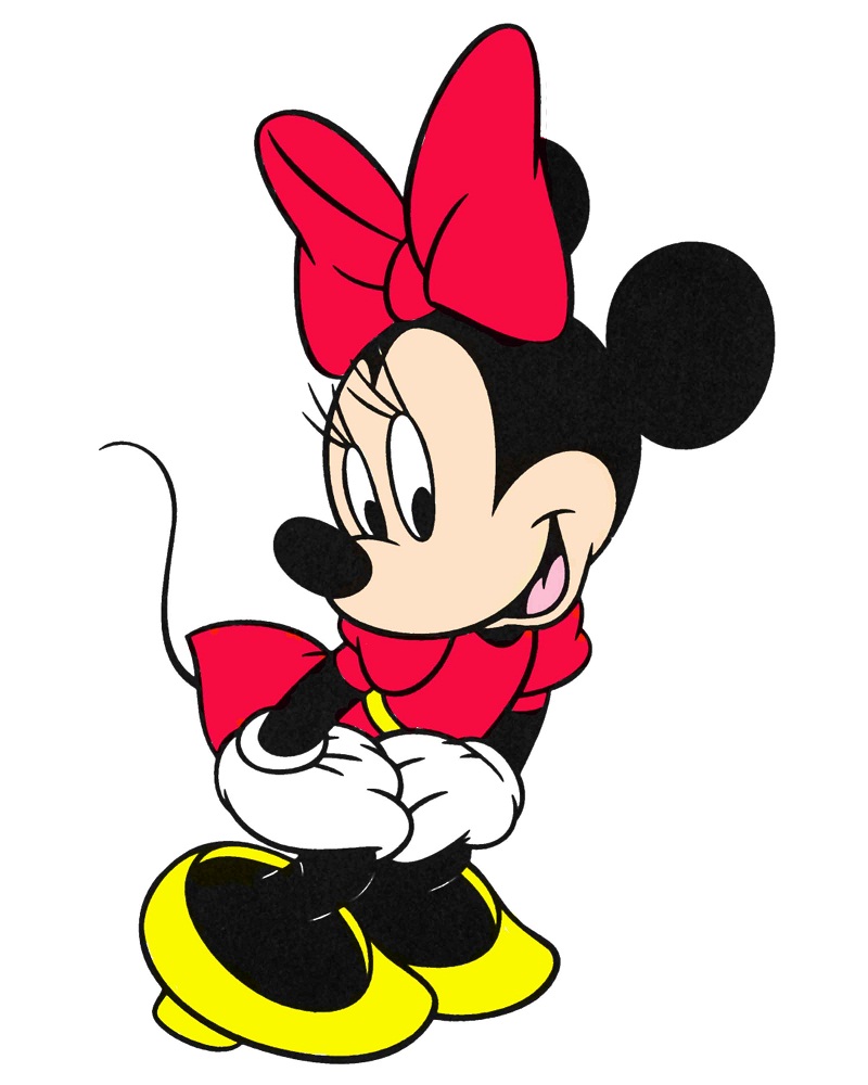 minnie mouse smiling