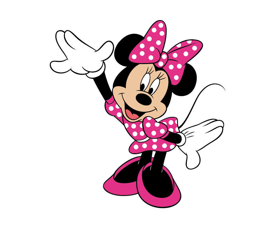 minnie mouse waving hand png transparent