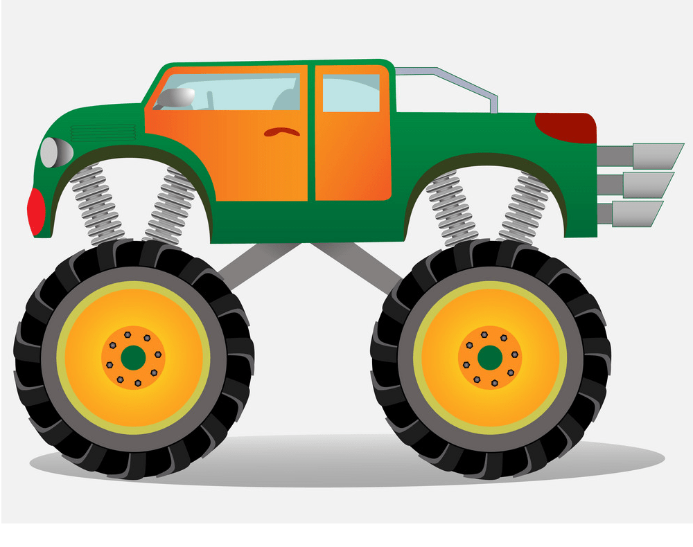 monster truck with big wheels png