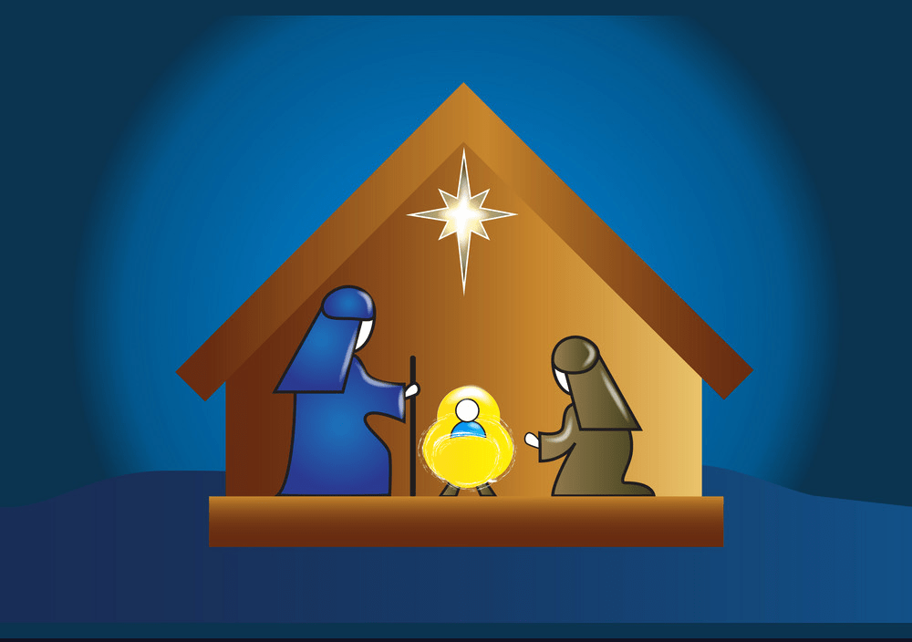 nativity family scene png
