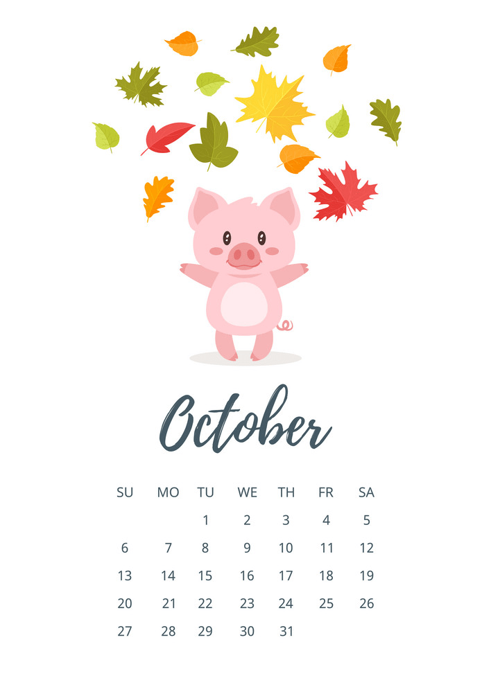 october 2019 calendar page png