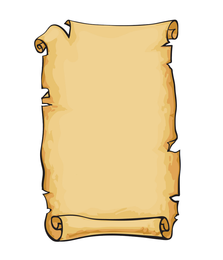 old paper scroll png transparent