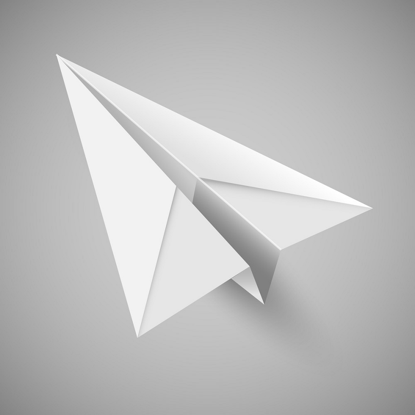 origami paper airplane png