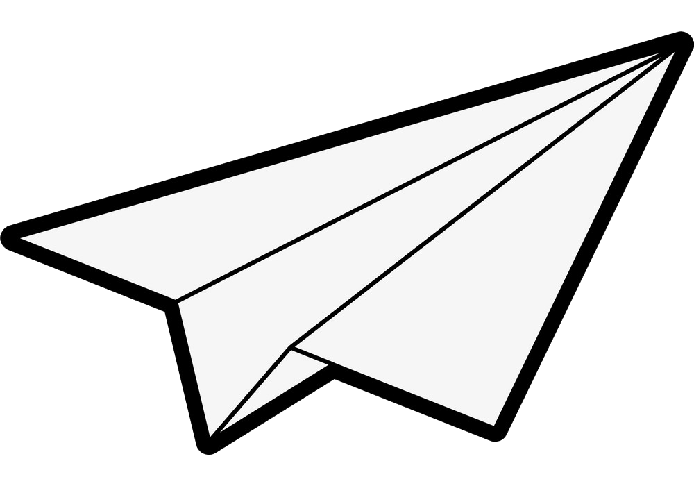 paper airplane png transparent