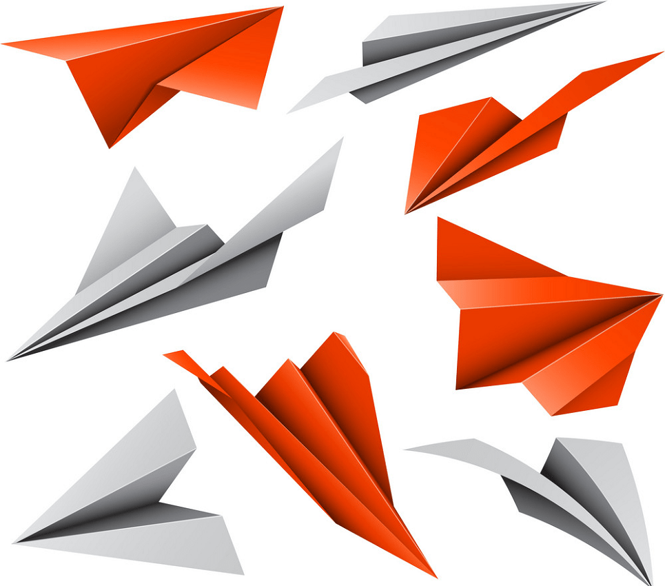 paper airplanes png